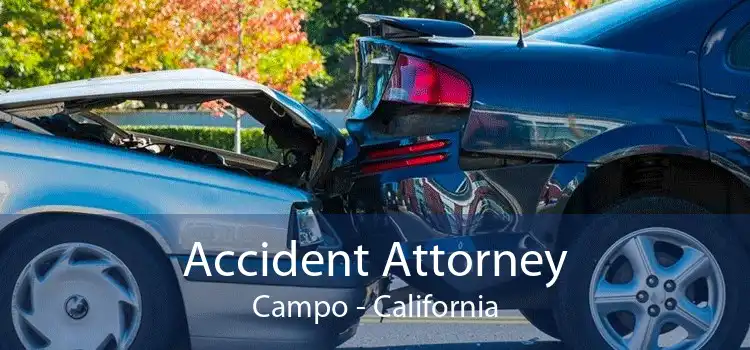 Accident Attorney Campo - California