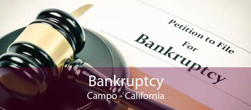Bankruptcy Campo - California
