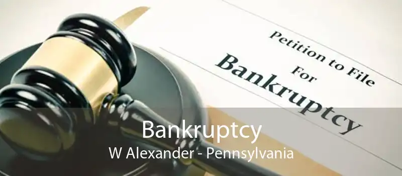 Bankruptcy W Alexander - Pennsylvania