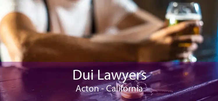 Dui Lawyers Acton - California