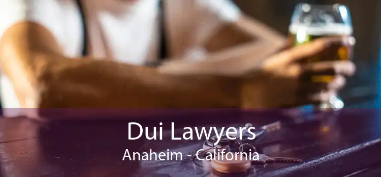 Dui Lawyers Anaheim - California