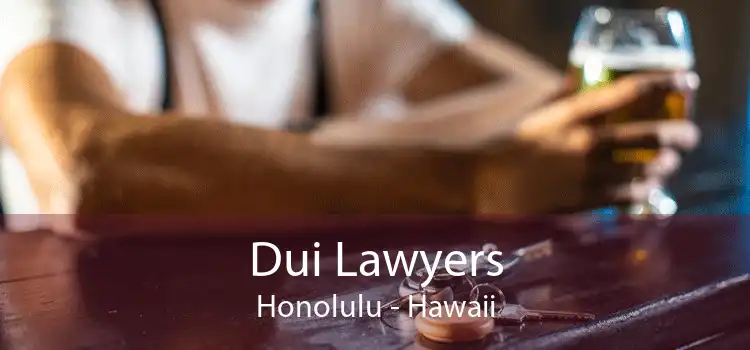 Dui Lawyers Honolulu - Hawaii