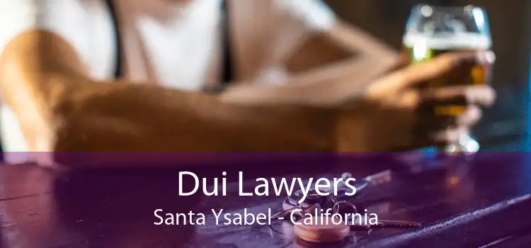 Dui Lawyers Santa Ysabel - California