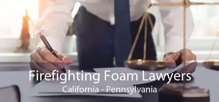 Firefighting Foam Lawyers California - Pennsylvania