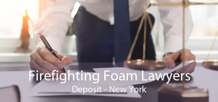 Firefighting Foam Lawyers Deposit - New York