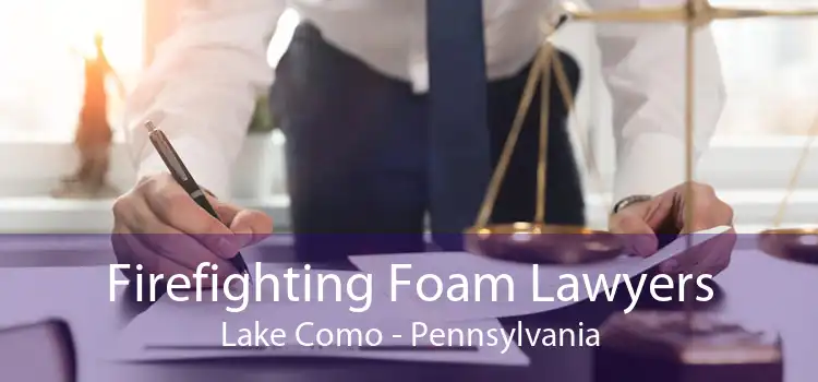 Firefighting Foam Lawyers Lake Como - Pennsylvania