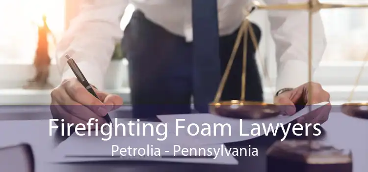 Firefighting Foam Lawyers Petrolia - Pennsylvania