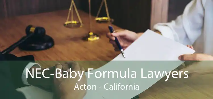 NEC-Baby Formula Lawyers Acton - California