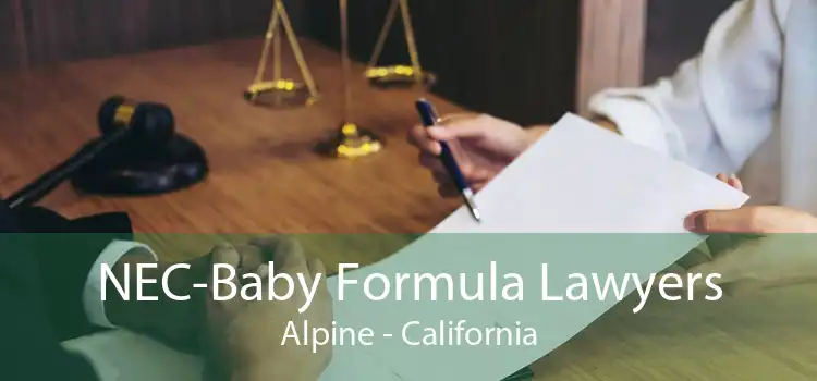 NEC-Baby Formula Lawyers Alpine - California