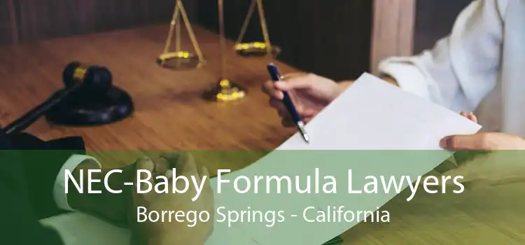 NEC-Baby Formula Lawyers Borrego Springs - California