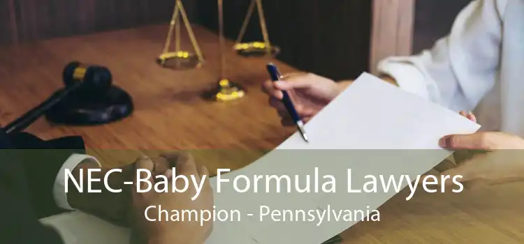 NEC-Baby Formula Lawyers Champion - Pennsylvania
