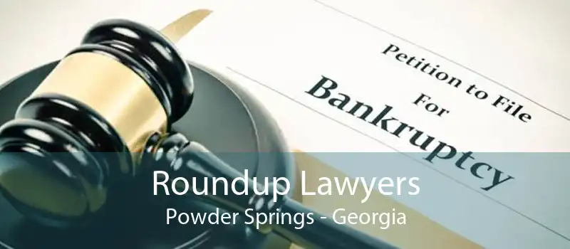 Roundup Lawyers Powder Springs - Georgia